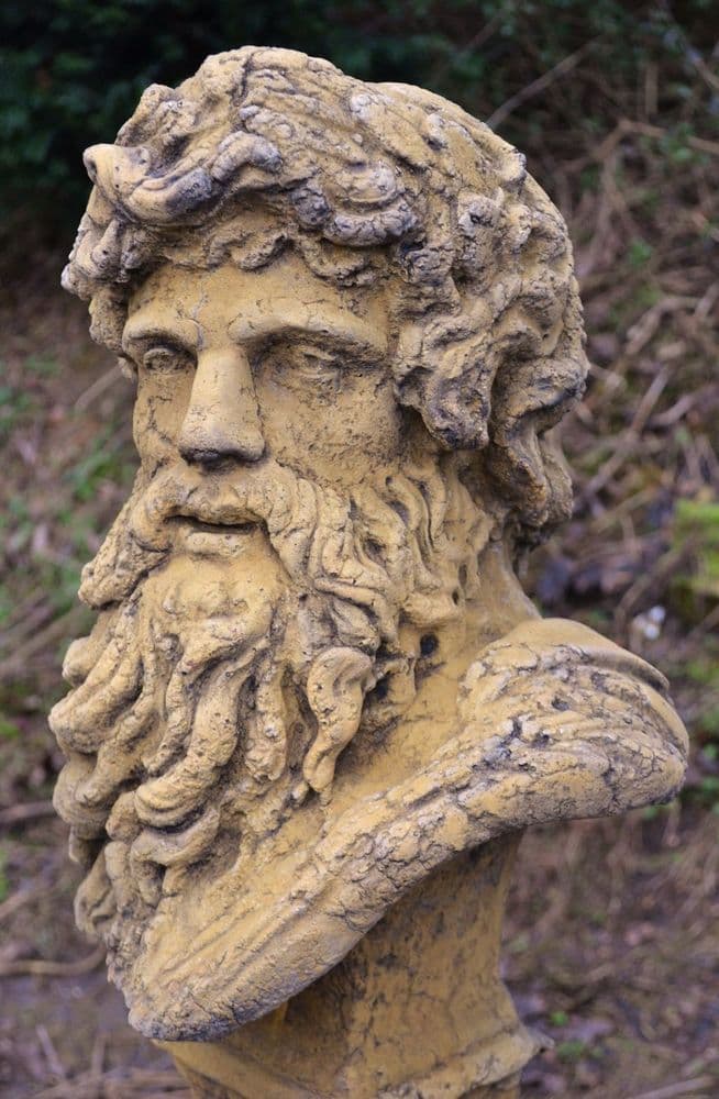 Hercules Roman classical bust garden statue