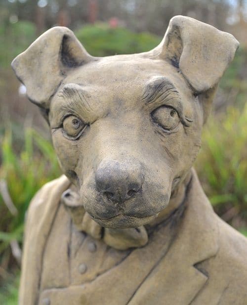 Lord Russell Funny Dog Jack Russell Garden ornament Bust