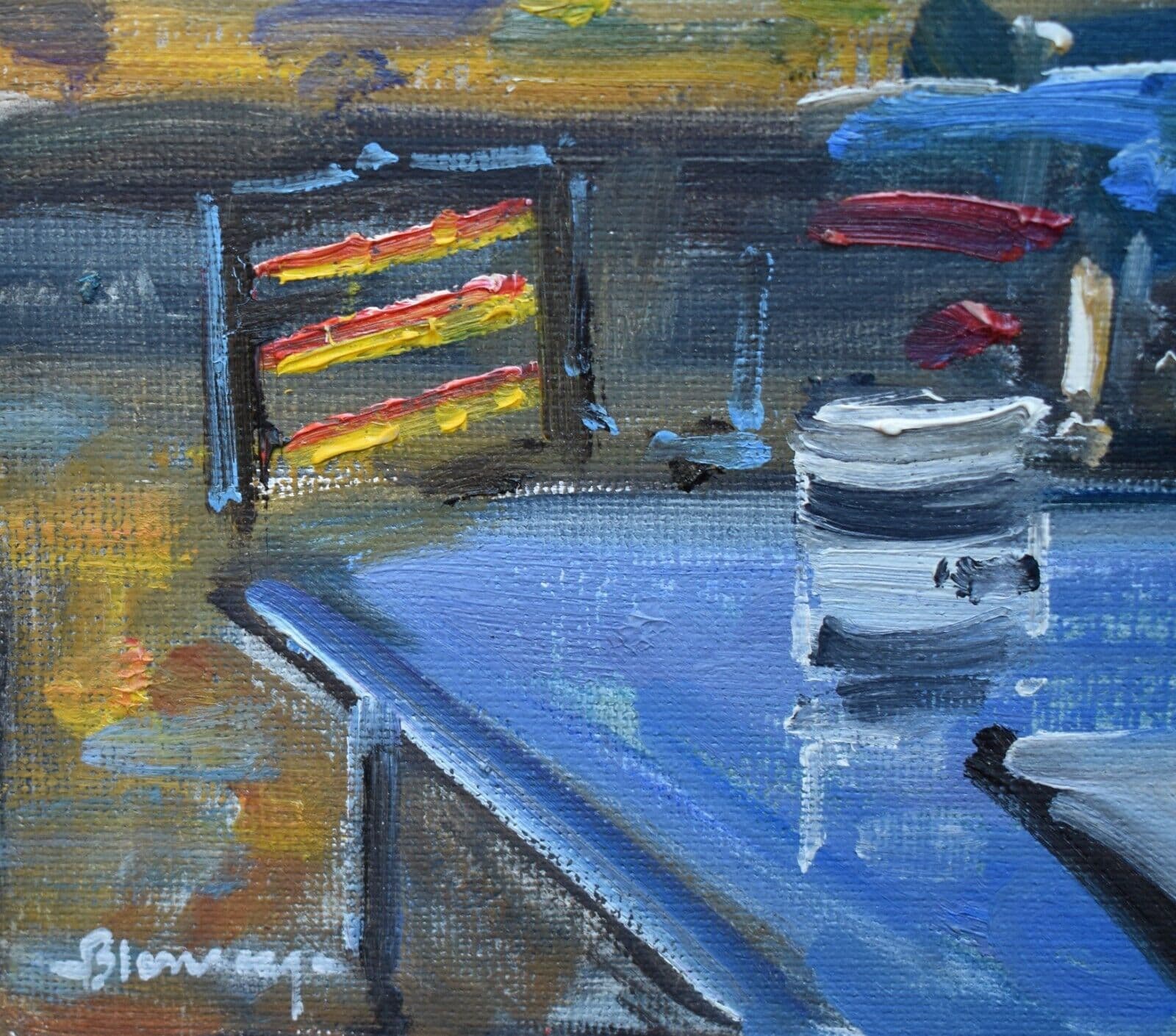 Richard Blowey Original Oil Painting Model In The Studio