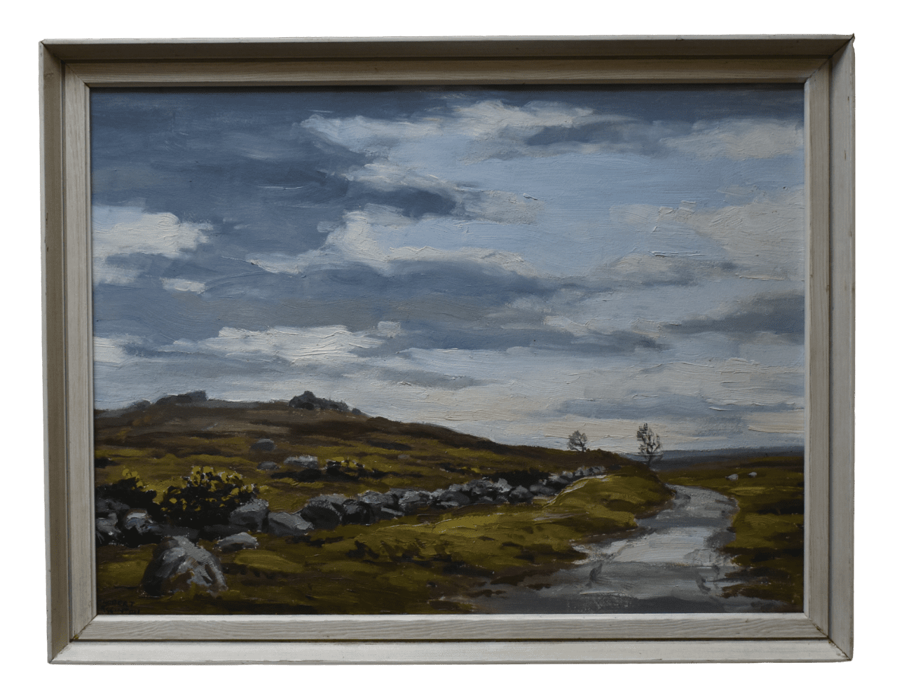 Robert Egginton Original Oil Painting Landscape Near Dartmoor