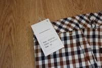 AQUASCUTUM 3/4 Length Vicuna House Check Cotton Croppped Trousers