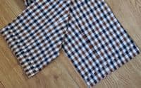 AQUASCUTUM 3/4 Length Vicuna House Check Cotton Croppped Trousers