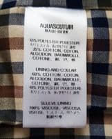 AQUASCUTUM Beige DB Corby Trench Coat Made In England UK42