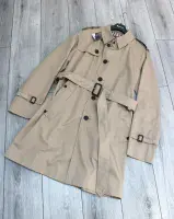 AQUASCUTUM Beige Fairmount Trench Rain Coat Mac UK40 Made In UK