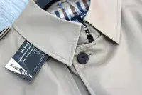 AQUASCUTUM Beige Fairmount Trench Rain Coat Mac UK40 Made In UK