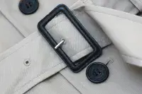 AQUASCUTUM Beige Fairmount Trench Rain Coat Mac UK40 Made In UK