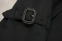 AQUASCUTUM Black DB Corby Trench Coat Made In UK