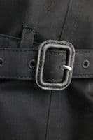 AQUASCUTUM Black DB CORBY Trench Rain Coat Made In UK