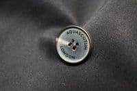 AQUASCUTUM Black DB CORBY Trench Rain Coat Made In UK