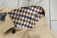AQUASCUTUM Dark Beige Berkeley Rain Coat