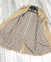 AQUASCUTUM Dark Beige Camel Broadgate Rain Coat Made In UK