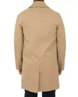 AQUASCUTUM Dark Beige Camel Broadgate Rain Coat Made In UK