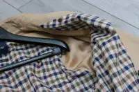 AQUASCUTUM Dark Beige Camel DB CORBY Trench Rain Coat Made In UK