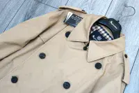 AQUASCUTUM Dark Beige Camel DB CORBY Trench Rain Coat Made In UK