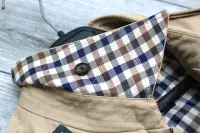 AQUASCUTUM Dark Beige Camel DB CORBY Trench Rain Coat Made In UK