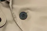 AQUASCUTUM Dark Beige Fairmount Cotton Blend Trench Rain Coat Mac Made In UK