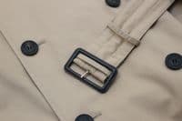 AQUASCUTUM Dark Beige KINGSGATE Trench Rain Coat Made In Italy UK42 XL