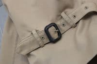 AQUASCUTUM Dark Beige KINGSGATE Trench Rain Coat Made In Italy UK42 XL