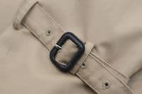 AQUASCUTUM Dark Beige KINGSGATE Trench Rain Coat Made In Italy UK42 XL