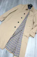 AQUASCUTUM Dark Beige NEW FILEY Rain Trench Coat Mac Made In UK