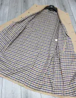 AQUASCUTUM Dark Beige NEW FILEY Rain Trench Coat Mac Made In UK