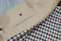 AQUASCUTUM Dark Beige NEW FILEY Rain Trench Coat Mac Made In UK