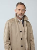 AQUASCUTUM Dark Beige NEW FILEY Rain Trench Coat Mac Made In UK