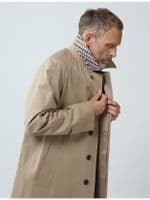 AQUASCUTUM Dark Beige NEW FILEY Rain Trench Coat Mac Made In UK