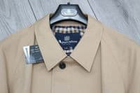 AQUASCUTUM Dark Beige NEW FILEY Rain Trench Coat Mac Made In UK