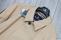 AQUASCUTUM Dark Beige NEW FILEY Rain Trench Coat Mac Made In UK