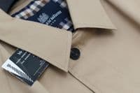 AQUASCUTUM Dark Beige NEW FILEY Rain Trench Coat Mac Made In UK