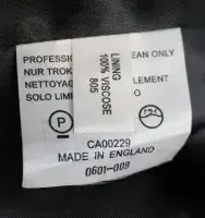 AQUASCUTUM Dark Charcoal Grey 100% Soft Flannel Wool Over Coat