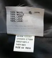 AQUASCUTUM Dark Charcoal Grey 100% Soft Flannel Wool Over Coat