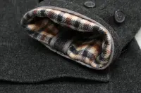 AQUASCUTUM Dark Grey Hooded New Montgomery Duffel Duffle Coat Jacket Made In UK