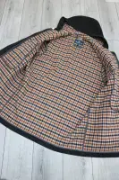 AQUASCUTUM Dark Grey Hooded New Montgomery Duffel Duffle Coat Jacket Made In UK