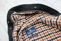 AQUASCUTUM Dark Grey Hooded New Montgomery Duffel Duffle Coat Jacket Made In UK