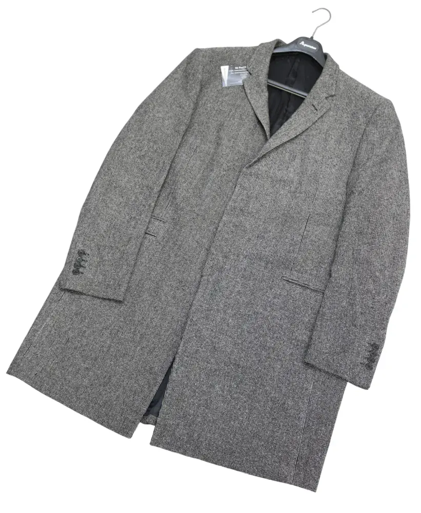 AQUASCUTUM Dark Grey Soft WOOL & CASHMERE Over Coat