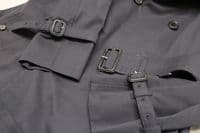 AQUASCUTUM Dark Navy Almost Black DB CORBY Trench Rain Coat Made In UK