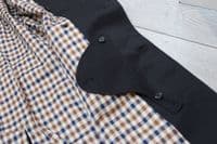 AQUASCUTUM Dark Navy Almost Black DB CORBY Trench Rain Coat Made In UK