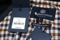 AQUASCUTUM Dark Navy Almost Black DB CORBY Trench Rain Coat Made In UK