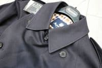AQUASCUTUM Dark Navy Almost Black DB CORBY Trench Rain Coat Made In UK