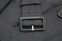 AQUASCUTUM Dark Navy Almost Black SB CORBY Trench Rain Coat Made In UK