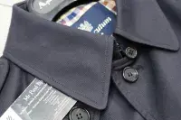 AQUASCUTUM Dark Navy Almost Black SB CORBY Trench Rain Coat Made In UK