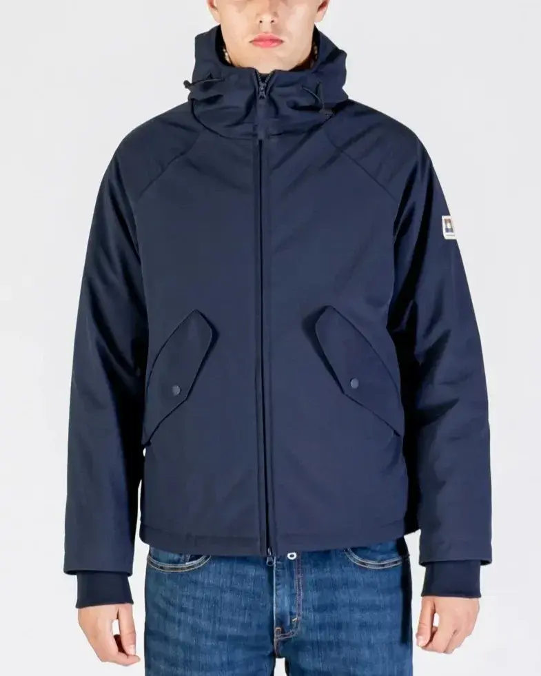 AQUASCUTUM Navy Waterproof Soft Shell Primaloft Mid Parka Coat Jacket
