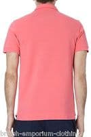 BALLANTYNE 100% Cotton Pink Striped Short Sleeved Piquet Polo T-Shirt MED BNWT