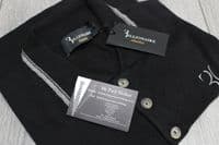 BILLIONAIRE Black Knitted BB Embroidered Logo Polo Shirt XXL 2XL BNWT in Bag