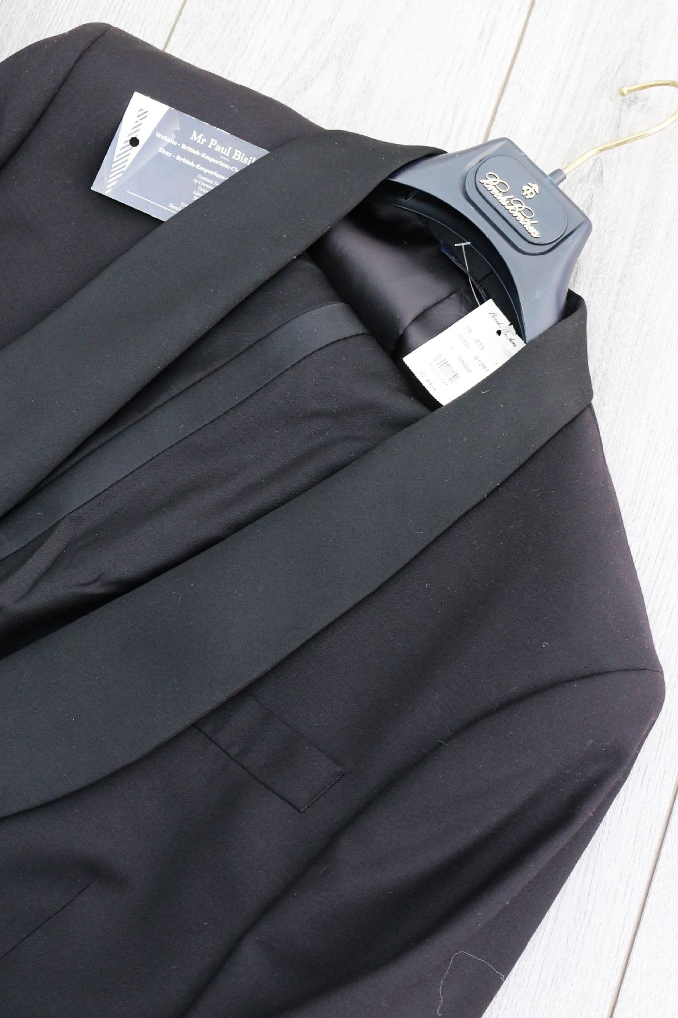 BROOKS BROTHERS Black MADISON Tuxedo Suit Made In USA