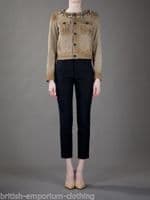 DSQUARED DSQUARED2 Cropped Suede Leather Embellished Jacket BNWOT UK12/14 ITA46