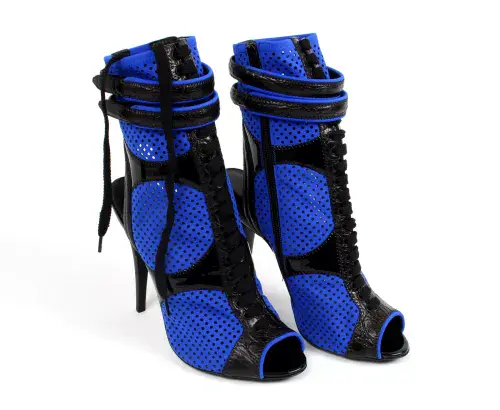 EMILIO PUCCI Neoprene & Leather Ankle Boots Shoes + Dust Bag UK7 EU40 US10 NEW