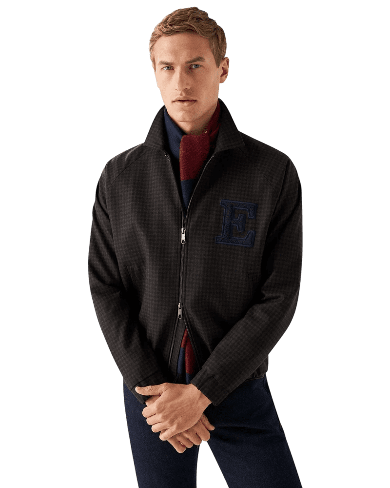 ETON Cashmere Wool Varsity Jacket Coat
